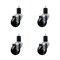 Service Caster 3'' SS Soft Rubber Wheel Swivel 1-3/4'' Expanding Stem Caster Set, 4PK SCC-SSEX20S314-SRS-134-4 - alternate 1